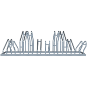 Bicycle parking rack | Two-sided rack | 2 x 5 Bicycleslength: 1750 mm